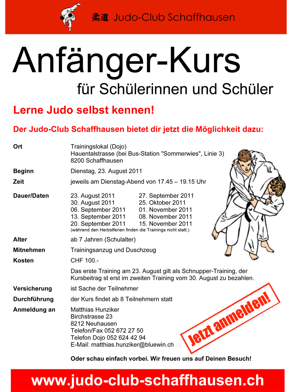 plakat anfaengerkurs 2011